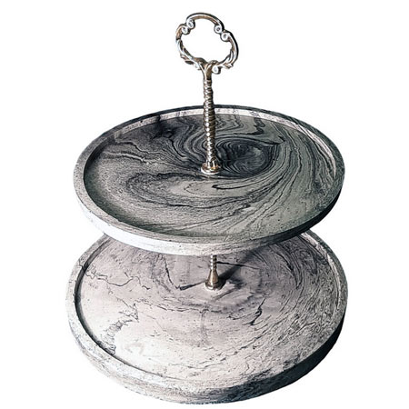 استند پذیرایی مدل بتنی گرد دو طبقه