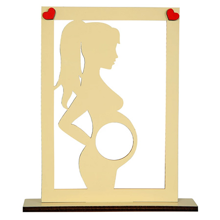 استند سونوگرافی ام دی اف مادر حامله در قاب مستطیلی