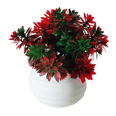 گلدان به همراه گل مصنوعی مدل k18