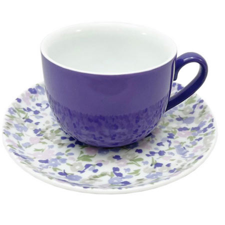 ست فنجان و نعلبکی 12 پارچه چینی زرین ایران مدل ولوت درجه یک