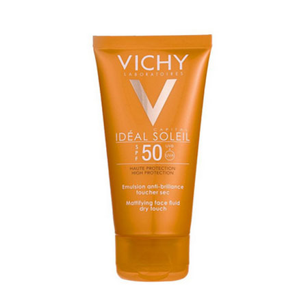 فلوئید ضد آفتاب ویشی سری Ideal Soleil مدل Dry Touch حجم 50 میلی لیتر
