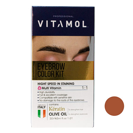 کیت رنگ ابرو ویتامول شماره CH2 حجم 30 میلی لیتر رنگ بلوند شکلاتی روشن