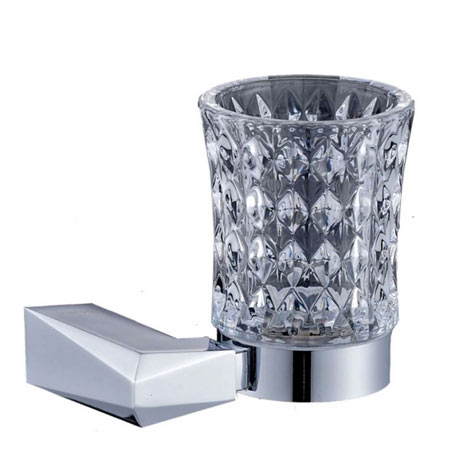 جا مسواکی دیواری لیوانی شیشه ای کریستال