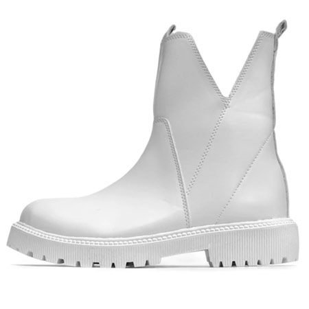 نیم بوت دخترانه سفید رنگ مدل واترا