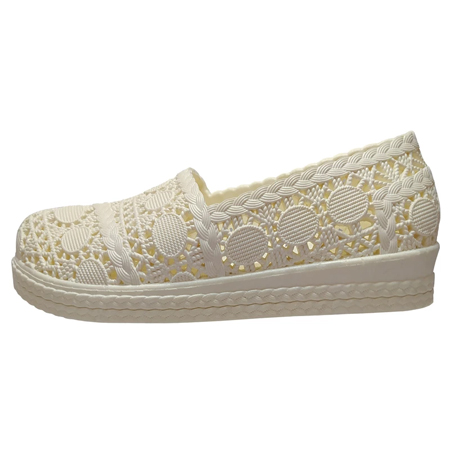 کفش ساحلی زنانه ژله ای مدل پریناز رنگ سفید