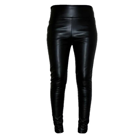 لگینگ زنانه طرح چرم با کمر گن دار