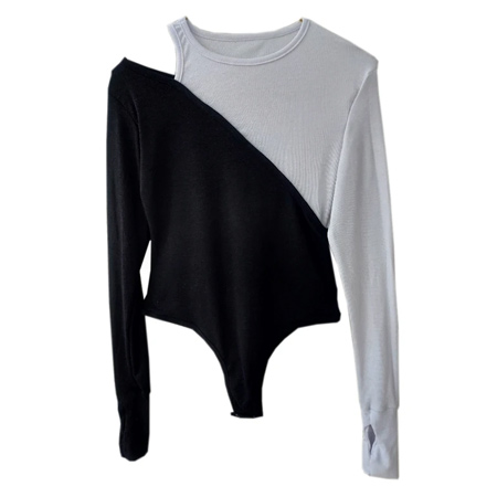 بادی آستین بلند زنانه مدل پنبه فانریپ انگشتی