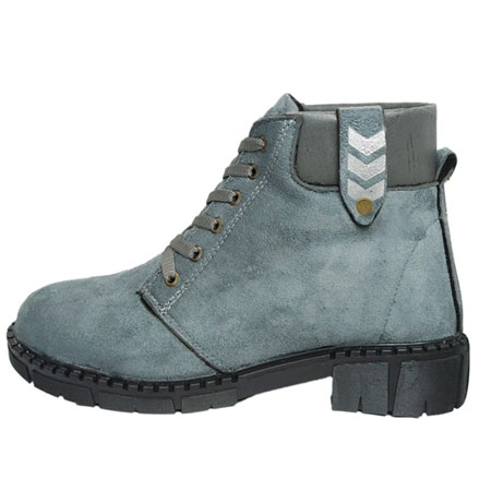 نیم بوت زنانه و دخترانه سیی مدل آملو گروهبانی