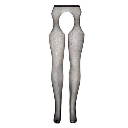 جوراب شلواری زنانه مدل نگین دار فاق باز نازک