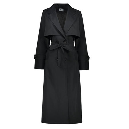 بارانى زنانه مدل ترنچ ضد آب پلی استر قد بلند راسته