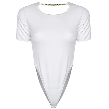 بادی آستین کوتاه زنانه مدل یقه زنجیری