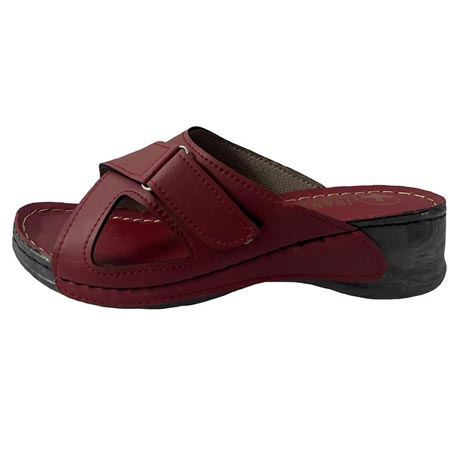 دمپایی زنانه مدل طبی چسبکی جنس چرم مصنوعی