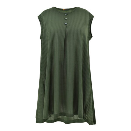 تونیک زنانه جنس نخی آستین حلقه ای یقه گرد