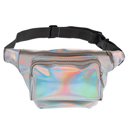 کیف کمری زنانه مدل هولوگرامی اسپرت چرم مصنوعی