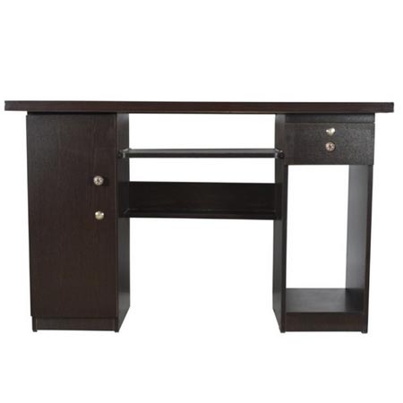 میز کامپیوتر کوچک چوبی کشو دار و کمد دار