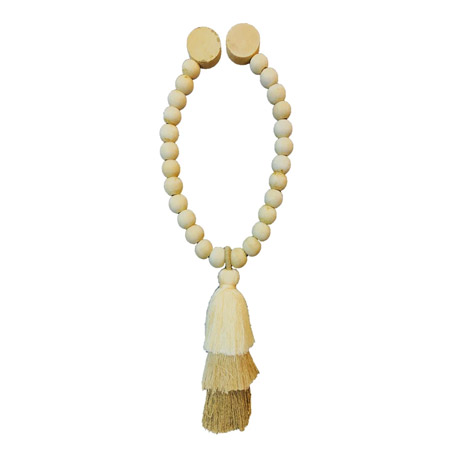 پرده جمع کن مدل مگنت چوبی منگوله دار لی لوکس