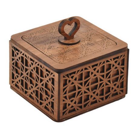 قندان چوبی ام دی اف دو طرف روکش دار شیک