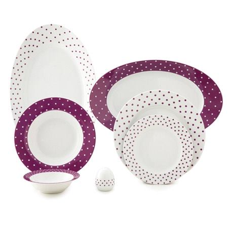 سرویس غذاخوری 28 پارچه چینی زرین ایران سری ایتالیا اف