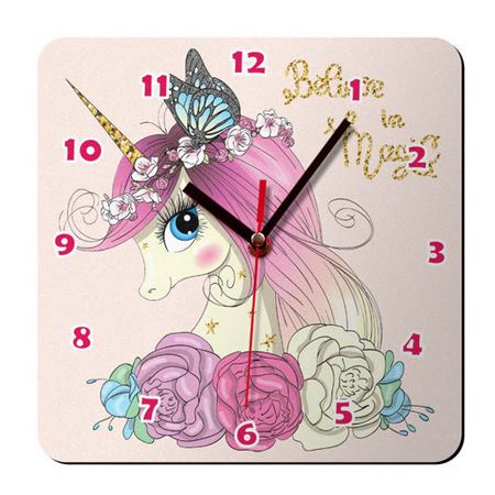 ساعت دیواری کودک ژیوار طرح اسب تک شاخ