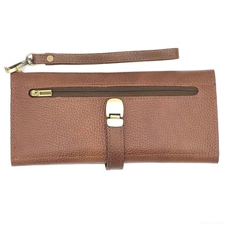 کیف پول مردانه چرم طبیعی زیگما مدل گیسونا مدل زیپی