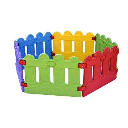 پارک بازی کودک طرح نرده ای رنگارنگ