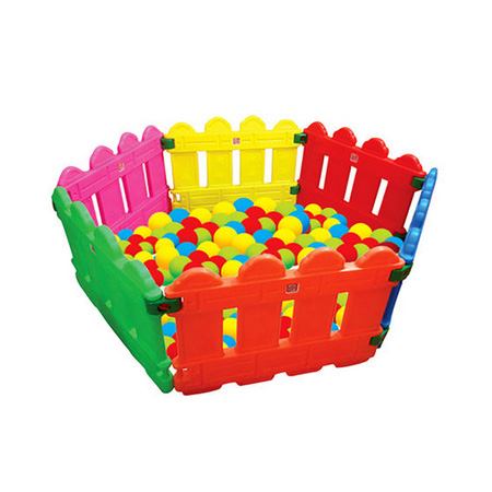 پارک بازی کودک شش ظلعی رنگارنگ