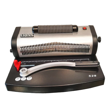 دستگاه صحافی سیمی کن مارپیچ مدل ax-528