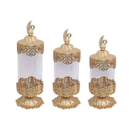 بانکه مدل کندی باکس شیشه ای مجموعه 3 عددی