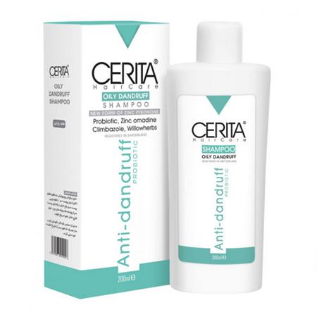 شامپو ضد شوره مو سریتا مدل Oily Dandruff برای موهای چرب 200 میلی لیتر