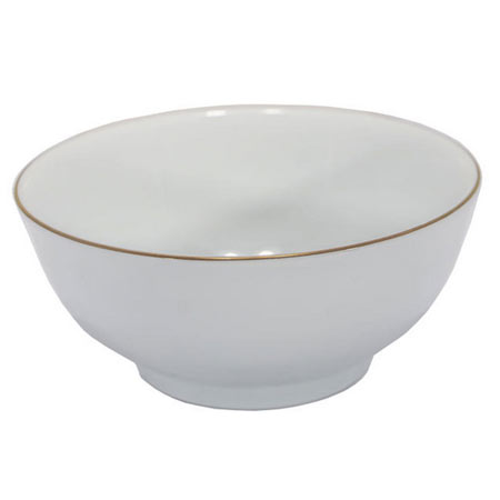 کاسه چینی تقدیس مدل کلاسیک لب طلا بسته 6 عددی