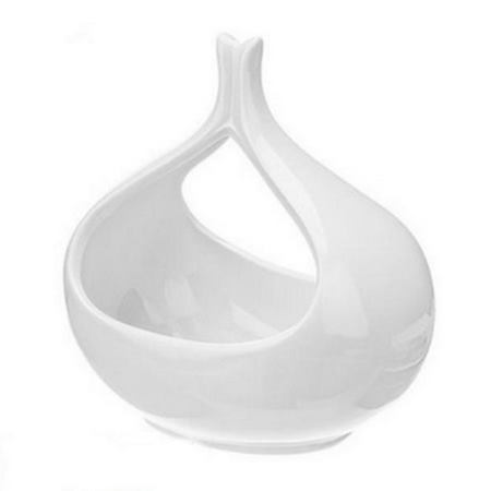 شکلات خوری سرامیکی طرح اشک سفید رنگ