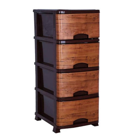 فایل کشویی پلاستیک بزرگ با 4 کشو