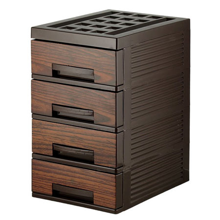 فایل کشویی مدل رومیزی پلاستیکی 4 کشو