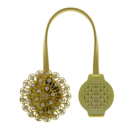 پرده جمع کن مدل مگنتی نگین دار لی لوکس