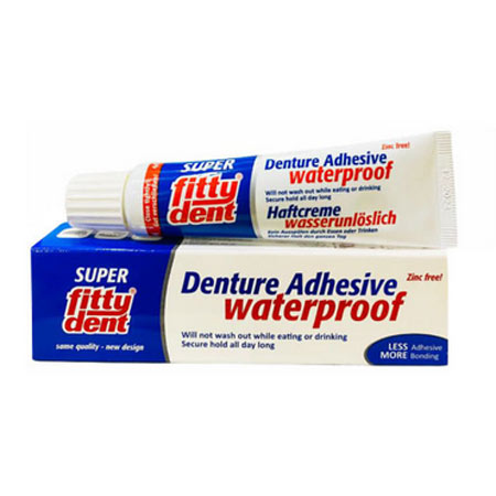 چسب دندان مصنوعی ففتی دنت مدل ضد آب وزن 40 گرم