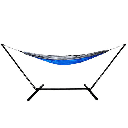 تخت آویز سفری پایه دار مدل تیدو جنس فلز و نایلون همراه پشه بند