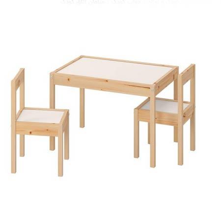 ست میز و صندلی کودک چوبی خارجی ایکیا مدل LATT