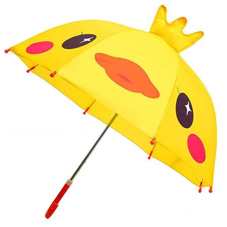 چتر بچگانه دخترانه مدل سه بعدی طرح جوجه زرد