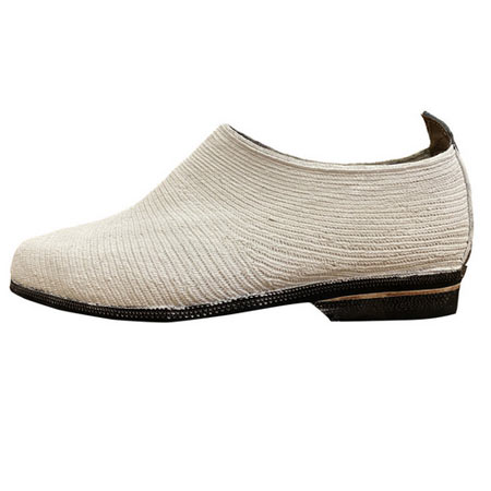 گیوه مردانه مدل ملکی با رویه کتان و زیره لاستیک