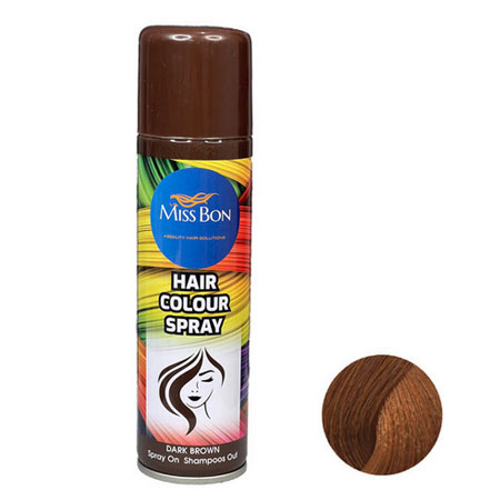 اسپری رنگ مو قهوه ای تیره میسبون مدل BN حجم 150 میلی لیتر