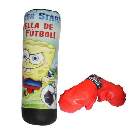 کیسه بوکس مدل باب اسفنجی به همراه دستکش