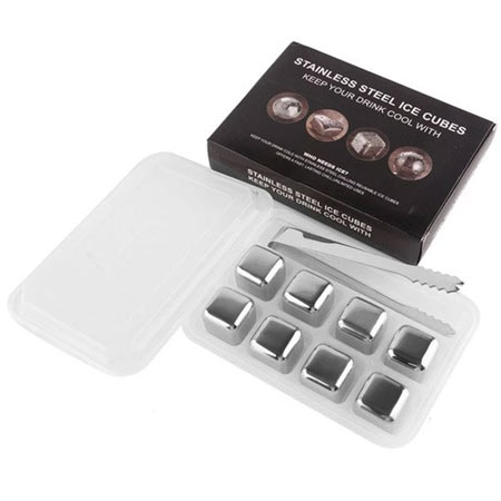 یخ های مکعبی استیل بسته 8 عددی استیل ضد زنگ