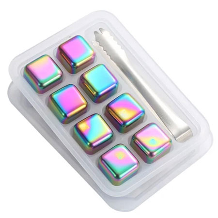 یخ دائمی مدل مولتی کالر بسته 8 عددی به همراه انبر