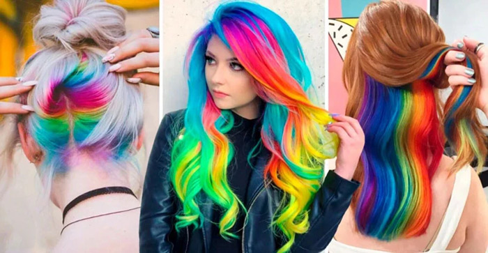 رنگ مو با گچ مو