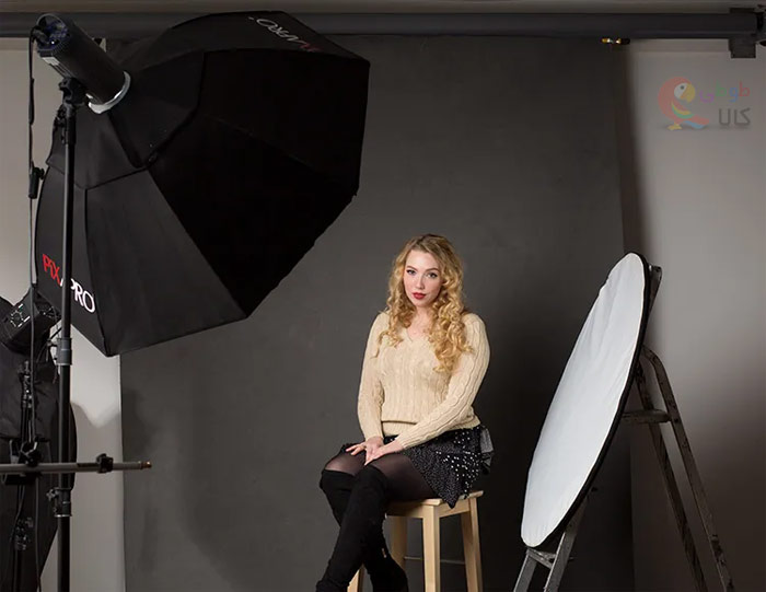 عکس رفلکتور در آتلیه عکاسی