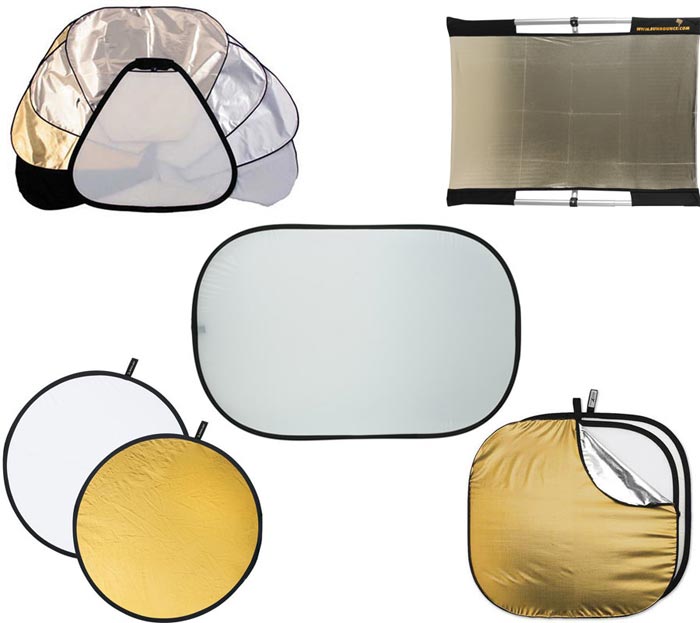 اشکال مختلف رفلکتور