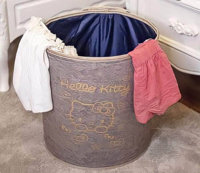 سبد رخت چرک پارچه ای