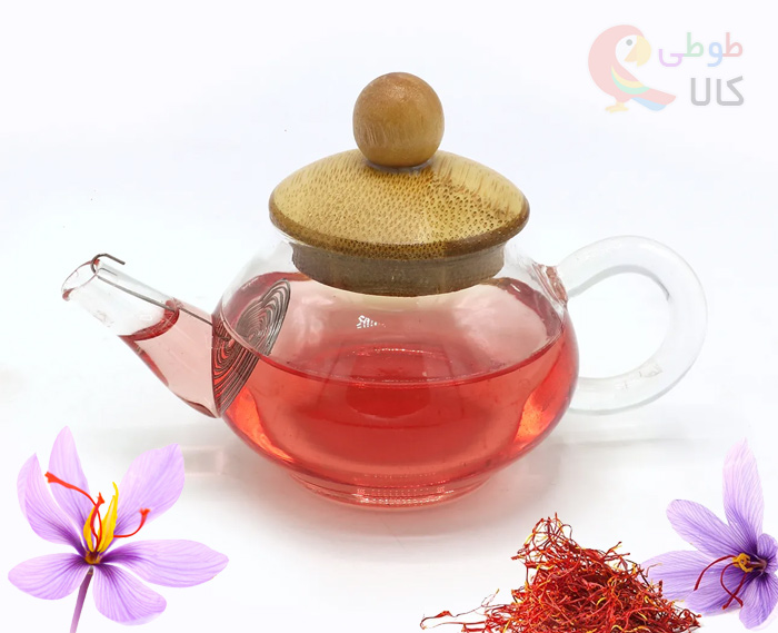 قوری زعفران درب بامبو