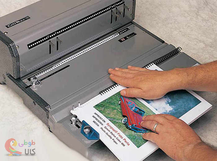 عکس دستگاه صحافی فنر مارپیچ