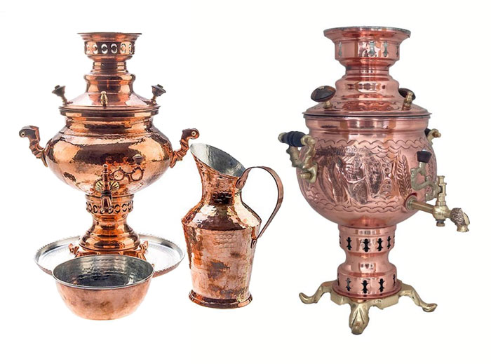 سماور زغالی مسی